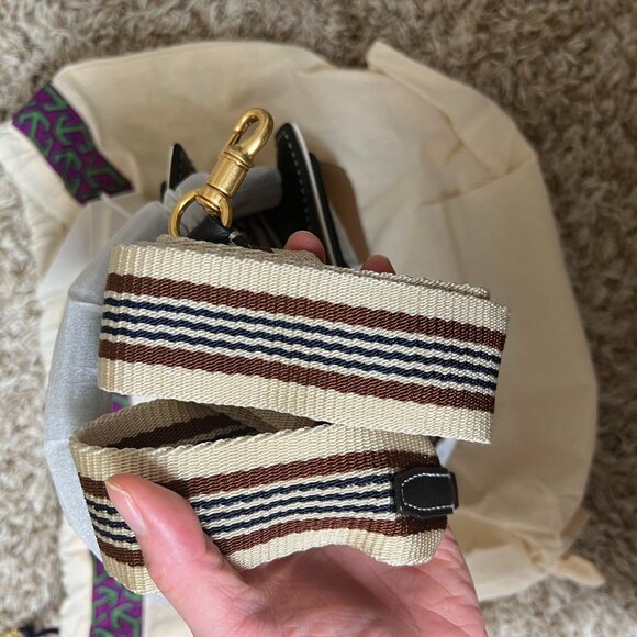 Tory Burch Petite Lee Radziwill Double Bag Tiger Eye - Picture 6 of 11